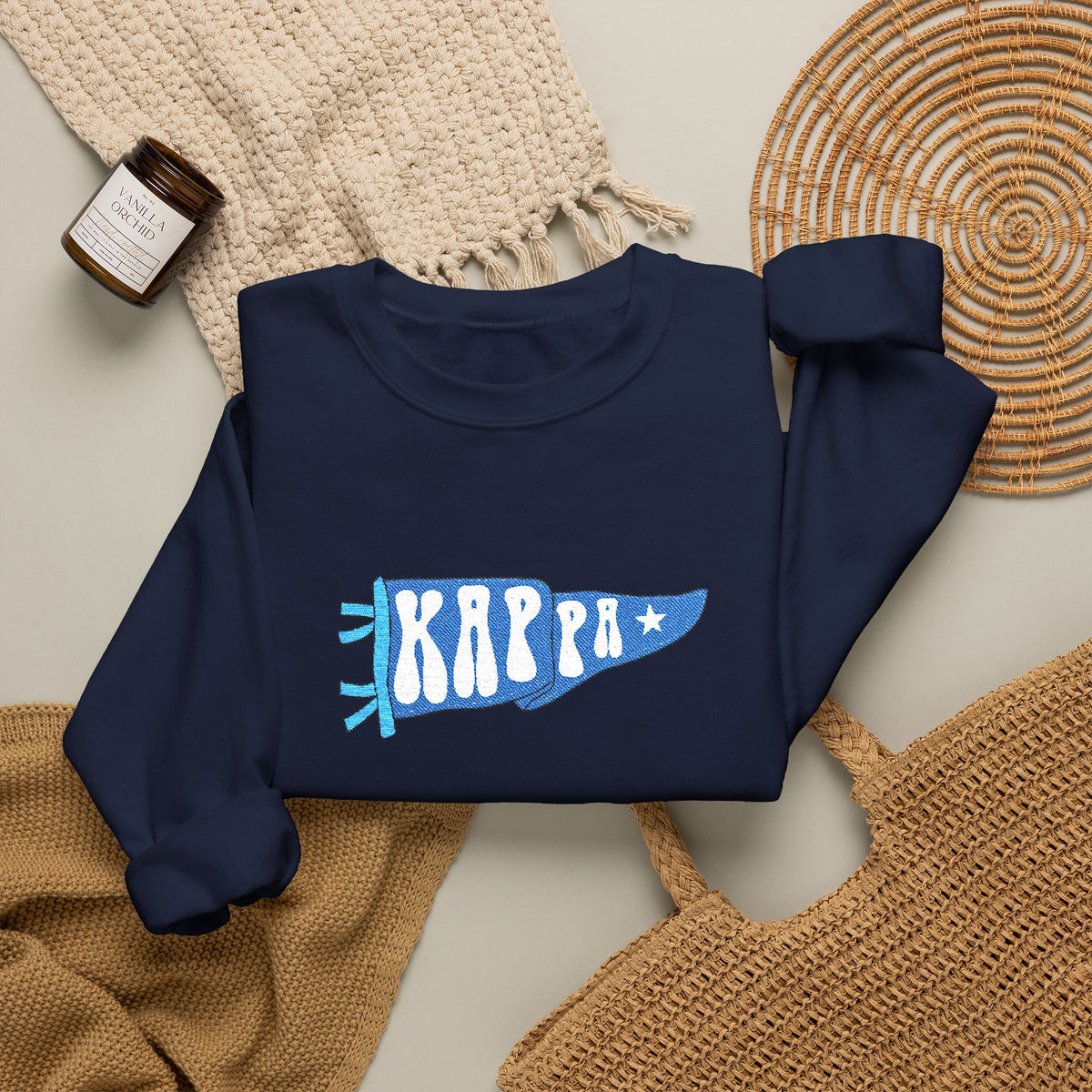 Kappa Blue Pennant Crewneck