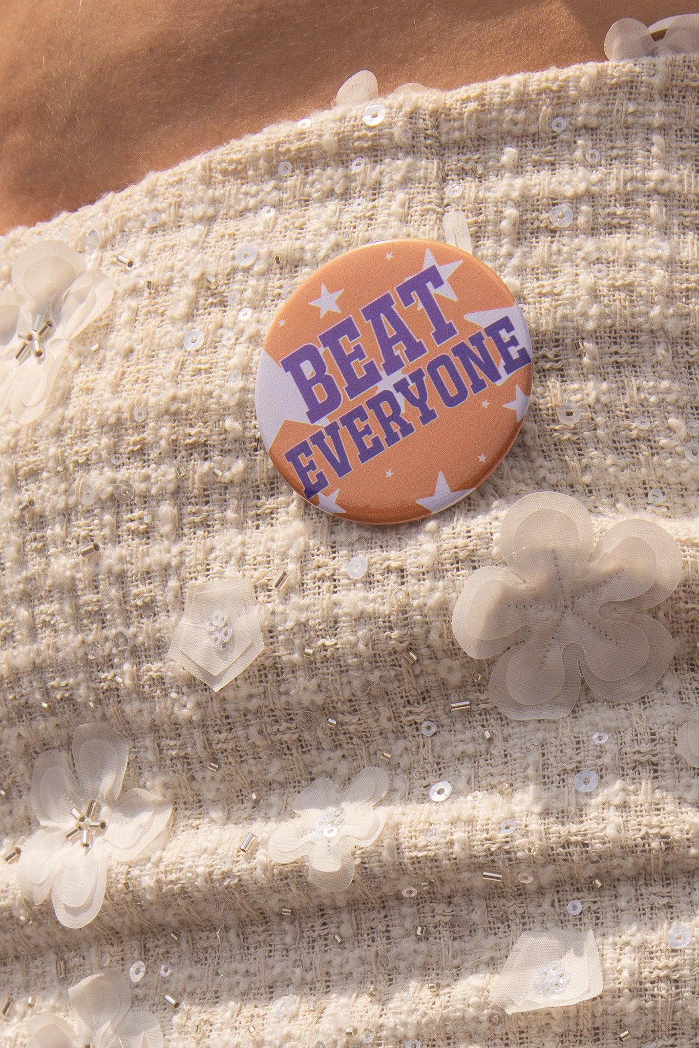 Beat Everyone Custom Game Day Pin