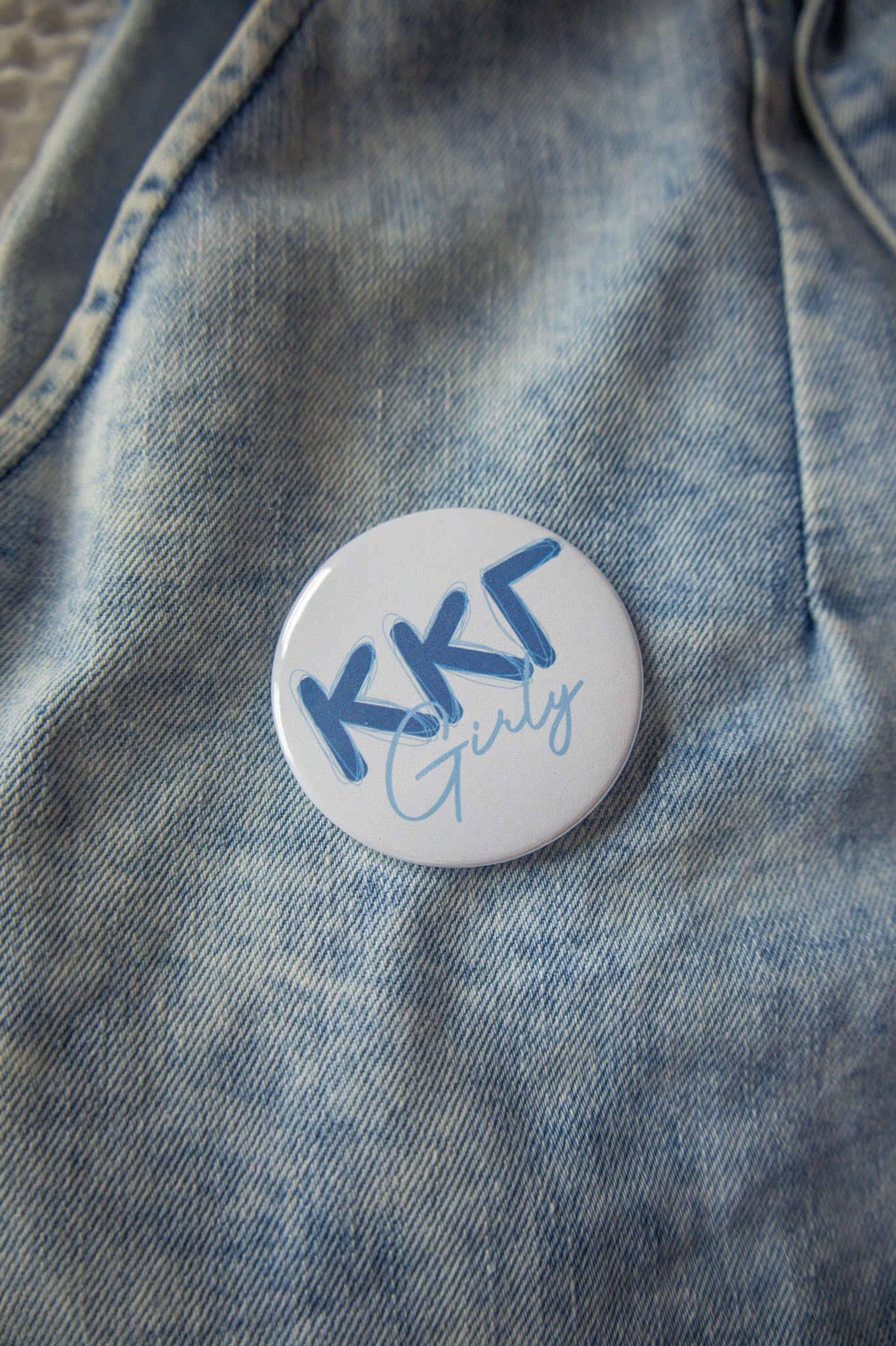 Greek Girly Customizable Game Day Button
