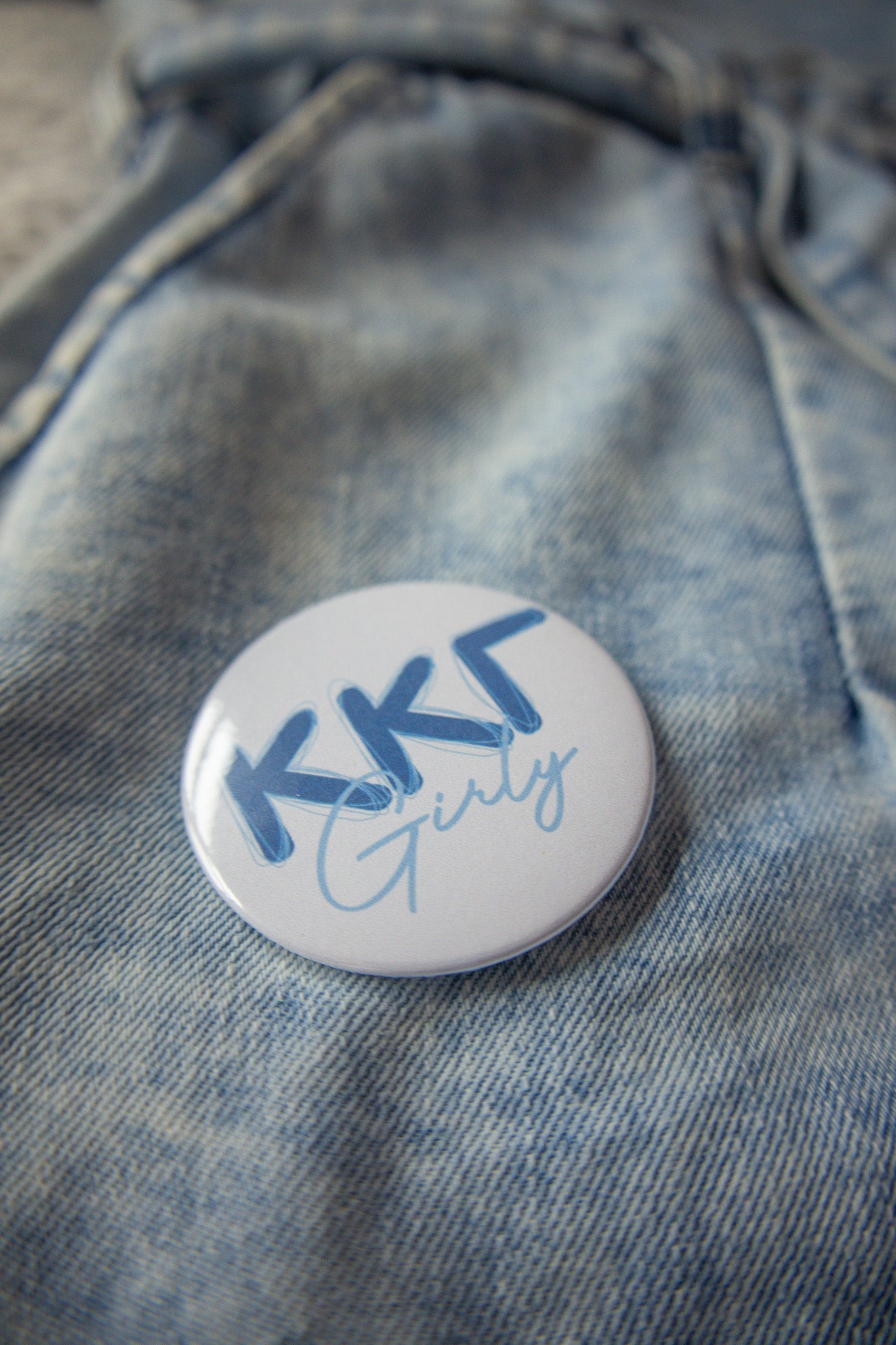 Greek Girly Customizable Game Day Button