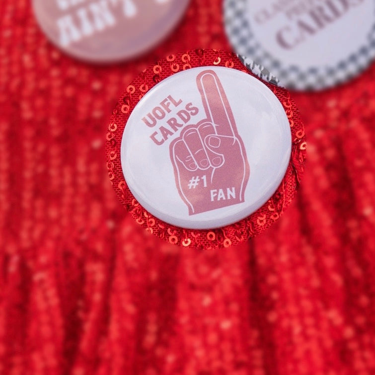 #1 Fan Customizable Game Day Pin
