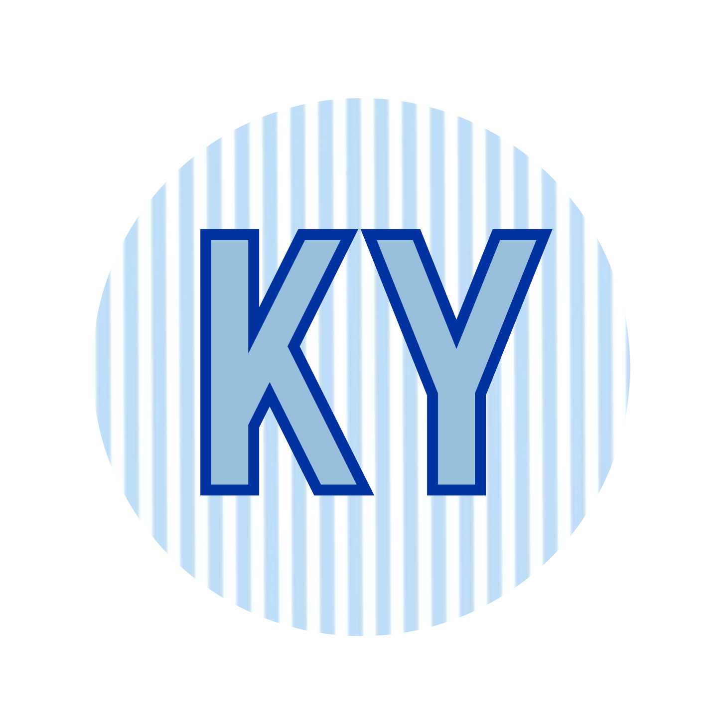 Pinstripe KY button