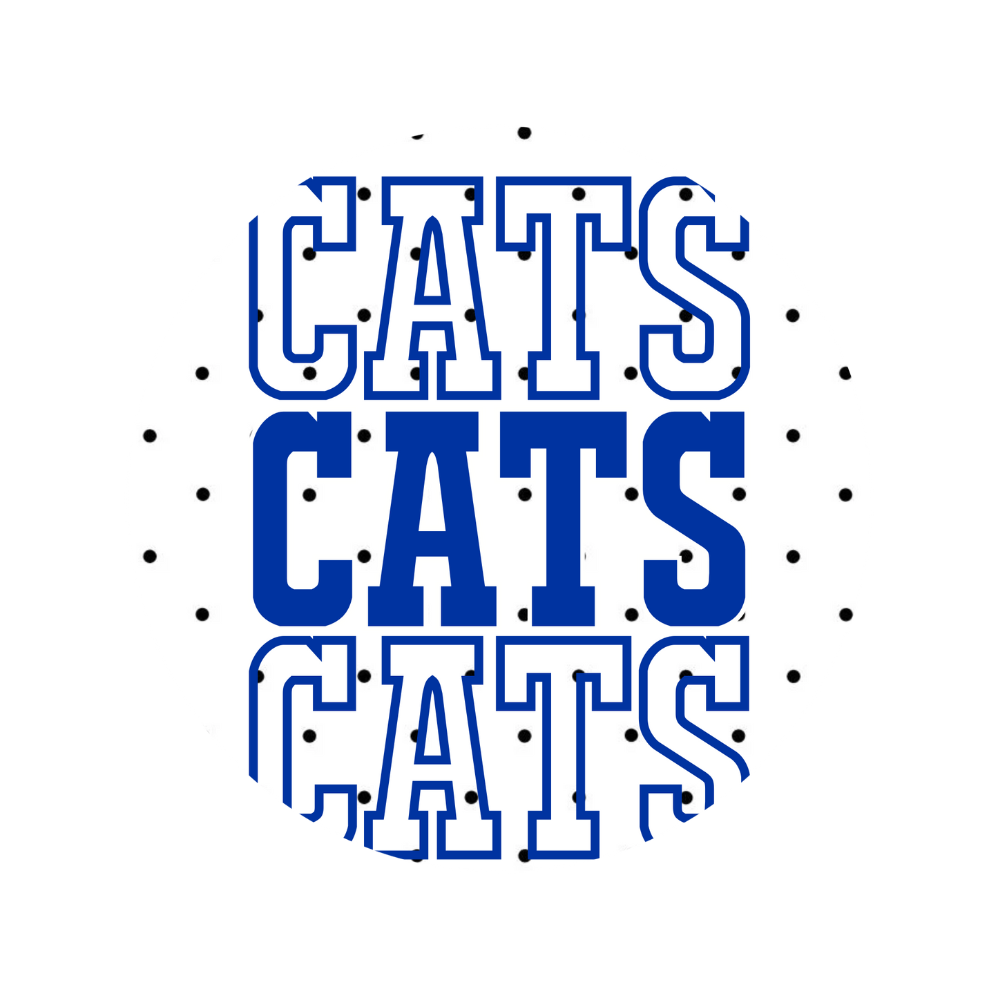 Polka Dot Cats Button