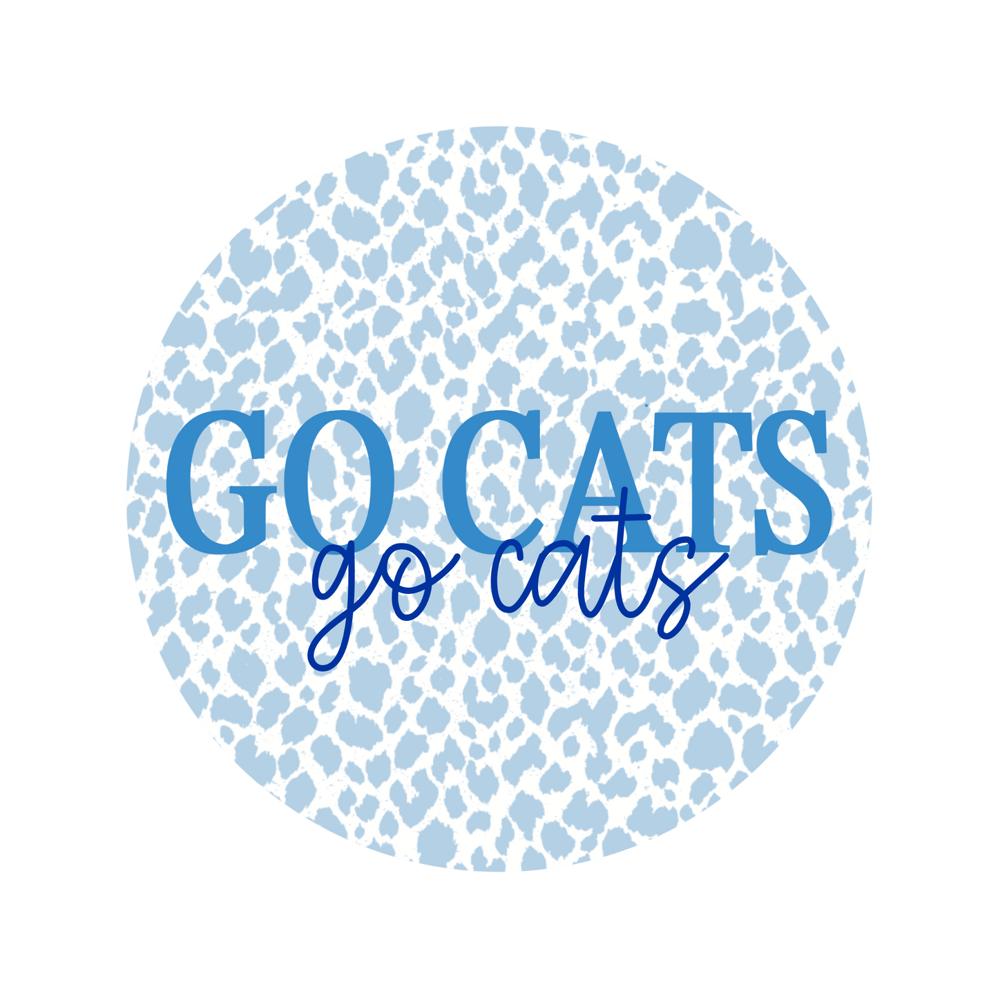 Blue Cheetah Button