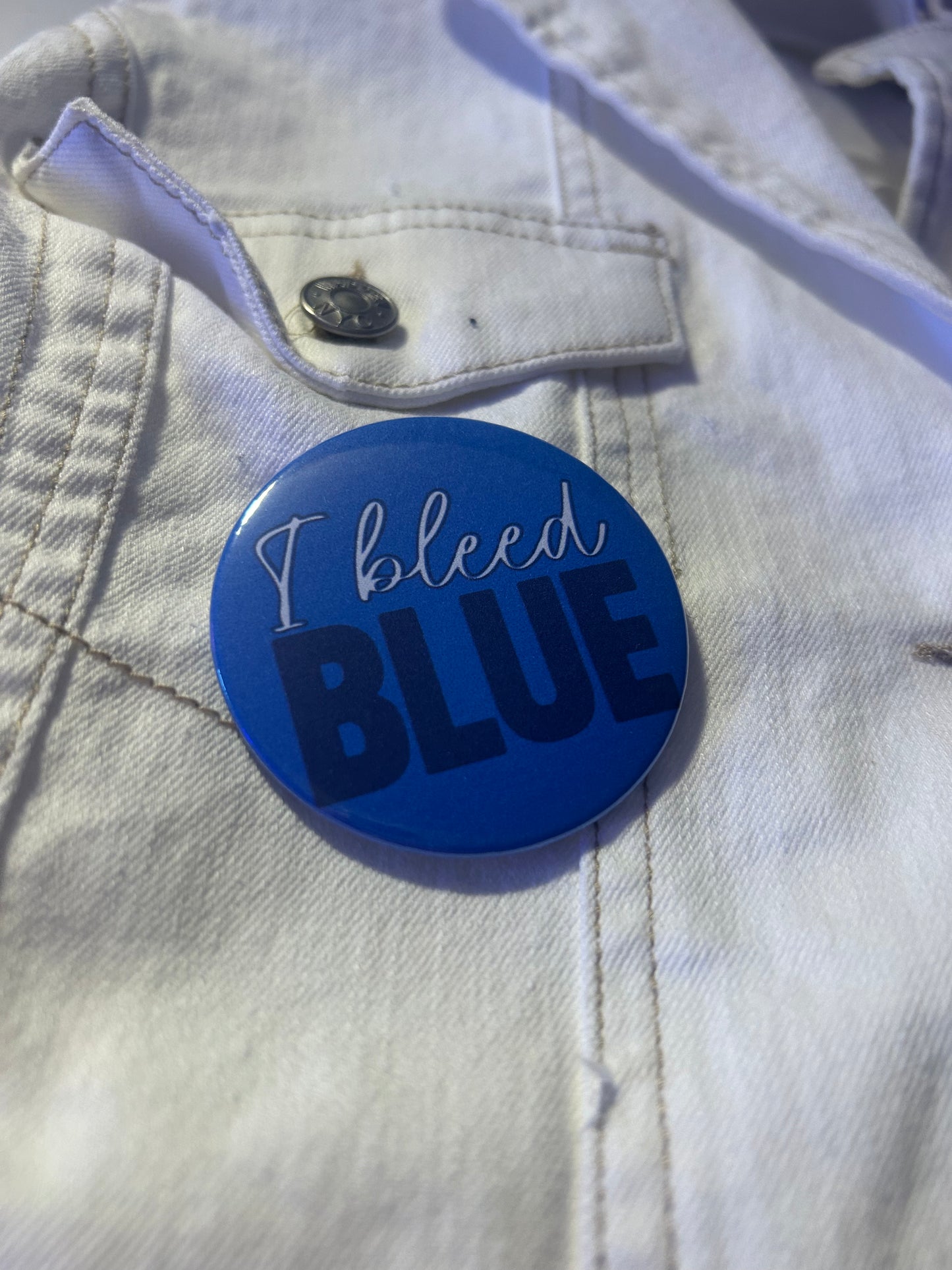 I Bleed Blue Gameday Button