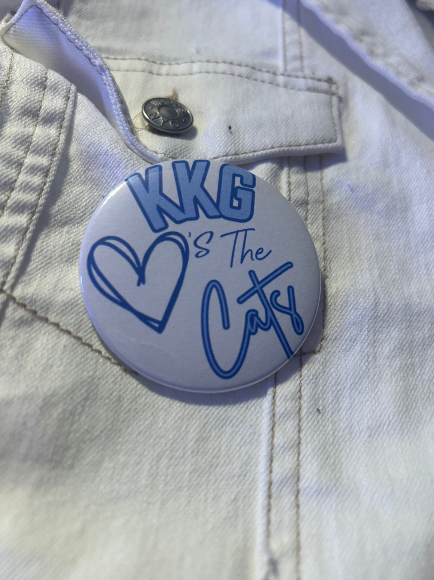 Sorority Loves The Cats Gameday Button