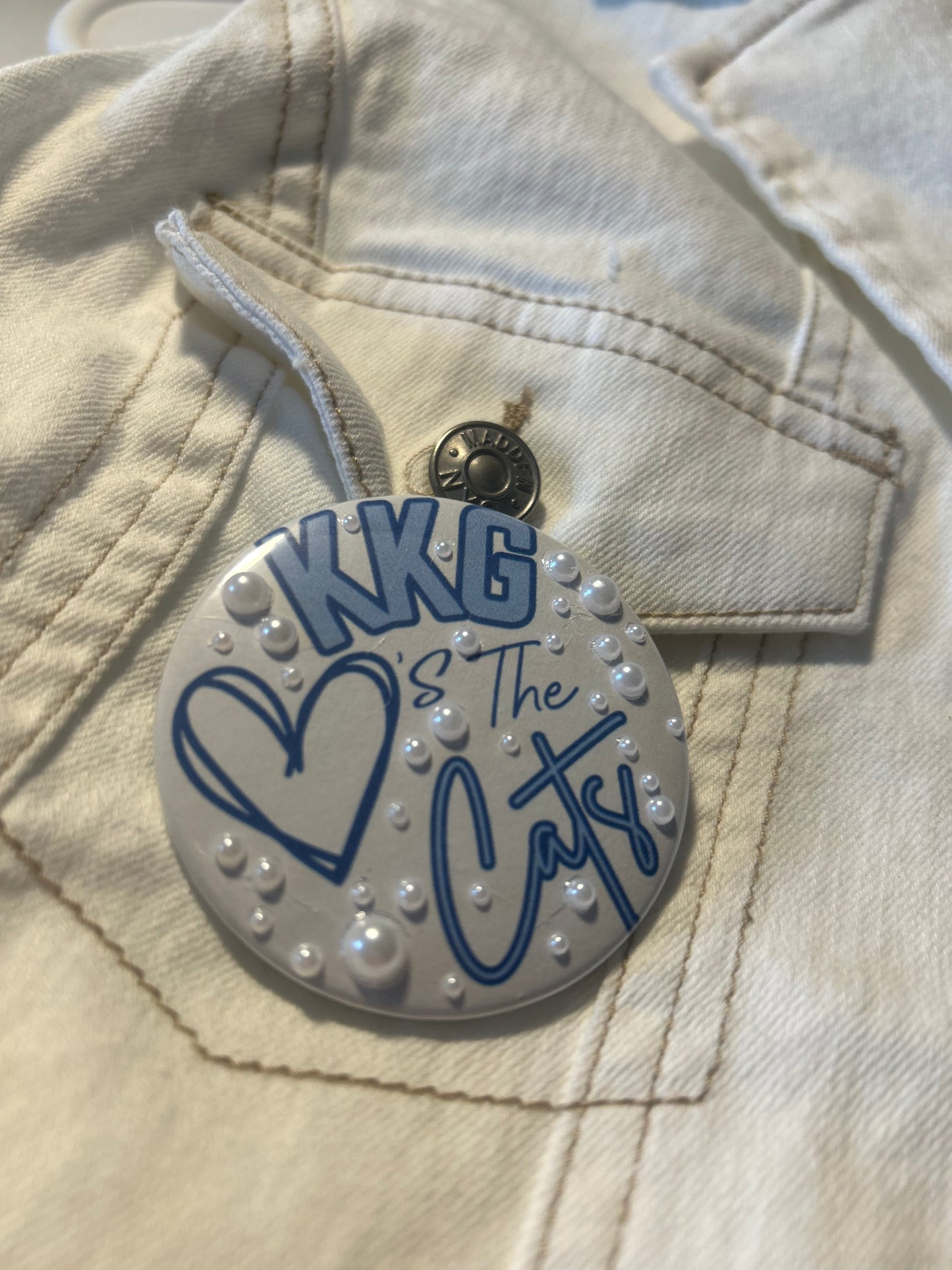 Sorority Loves The Cats Gameday Button