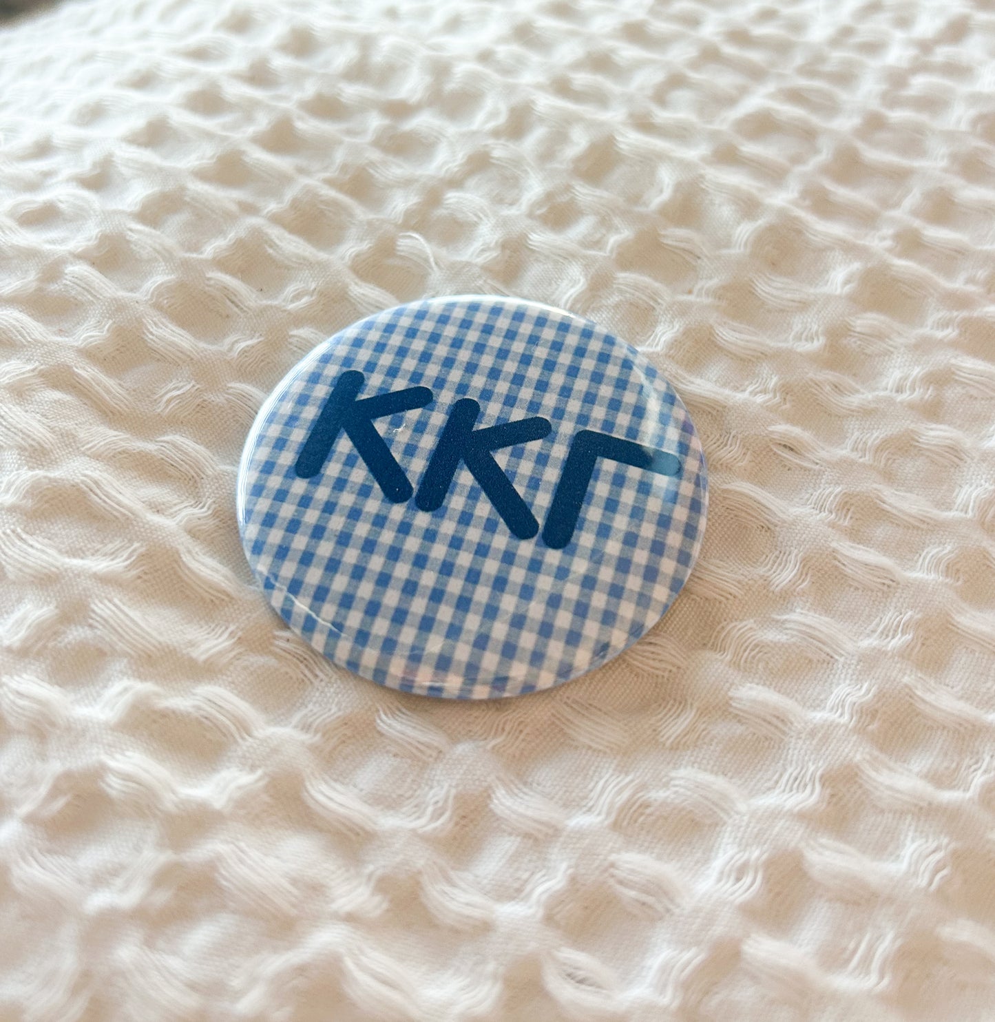 Sorority Gingham Button