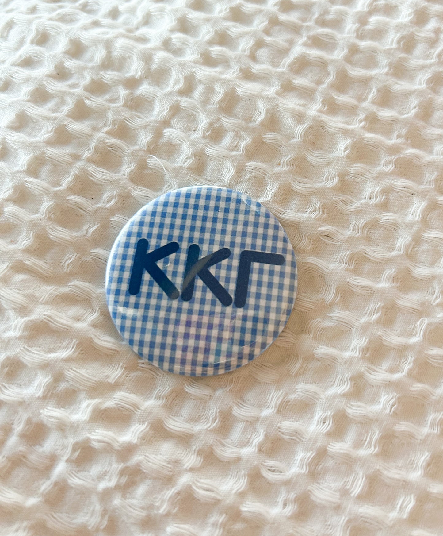 Sorority Gingham Button