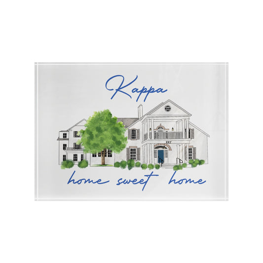 Kappa Home Sweet Home Photo Block, Custom Partnership Decor, Family Keepsake Gift, Housewarming Art, Personalized Home Display