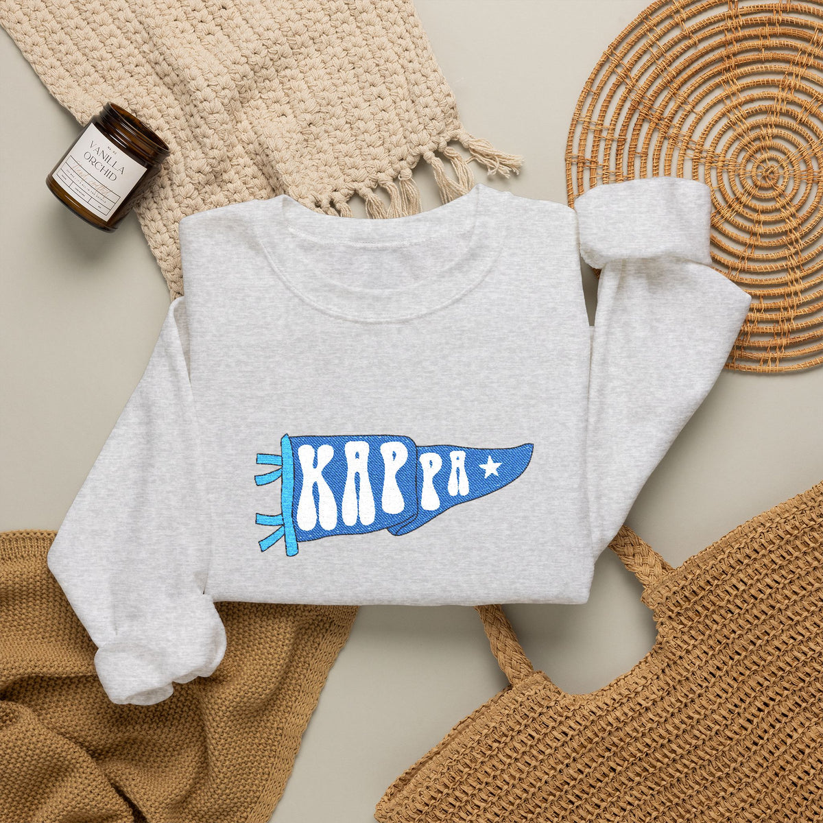 Kappa Blue Pennant Crewneck