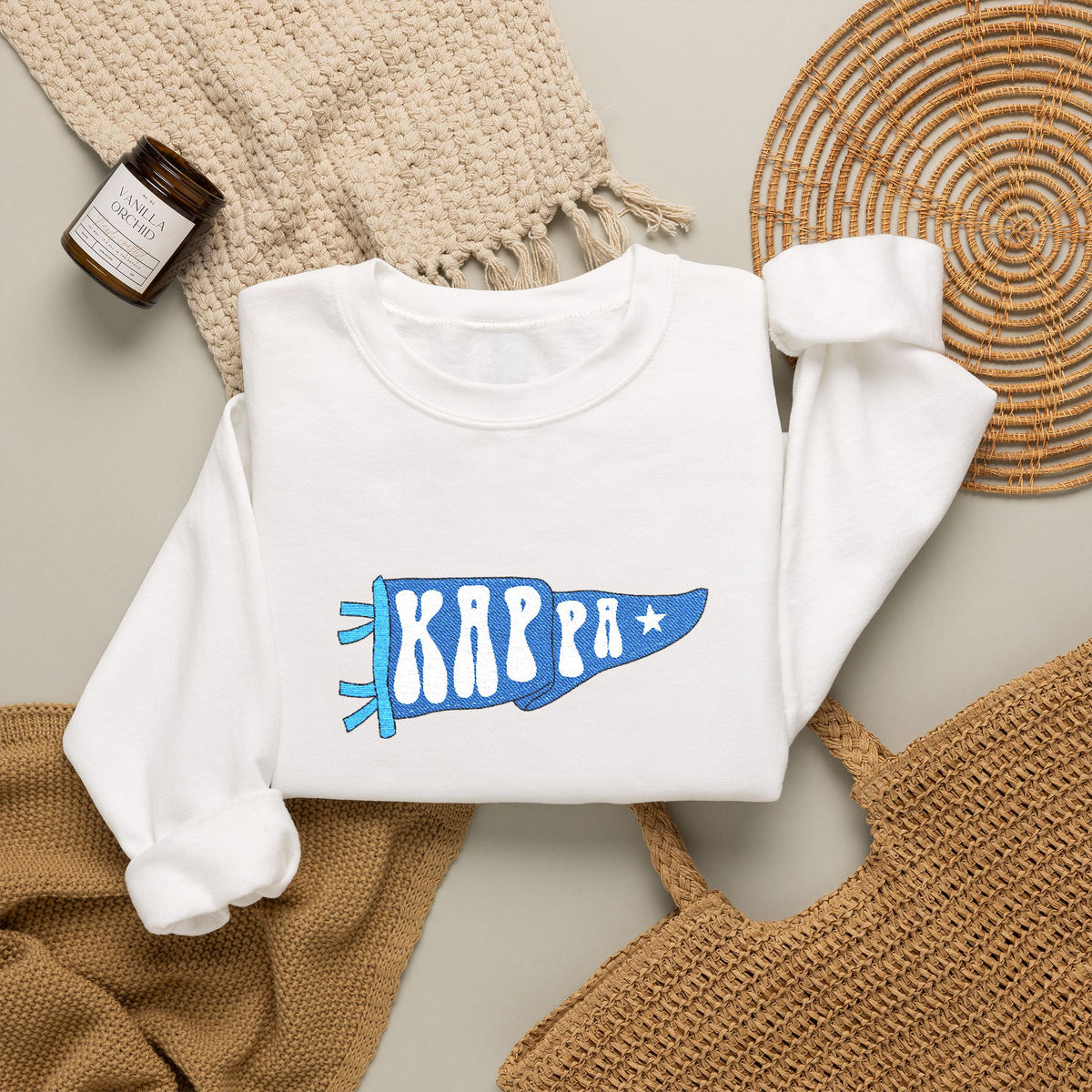 Kappa Blue Pennant Crewneck