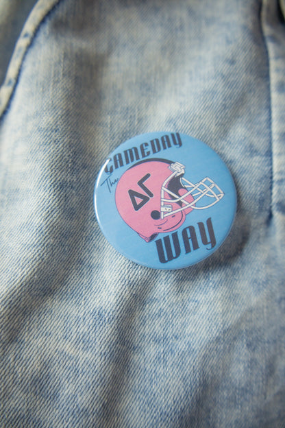 Sorority Football Customizable Game Day Button