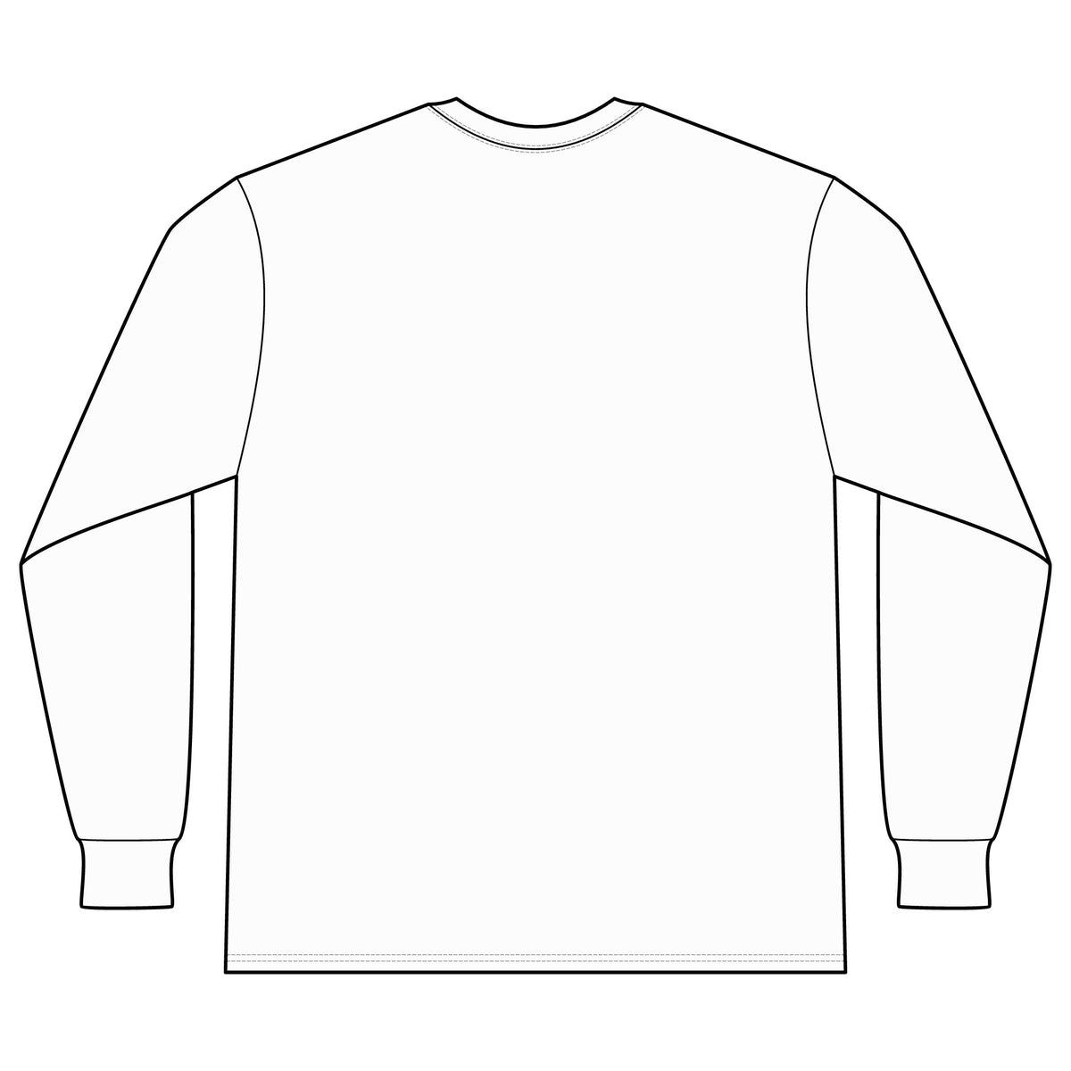 K Logo Long Sleeve Tee — Classic College Mock Turtleneck Shirt