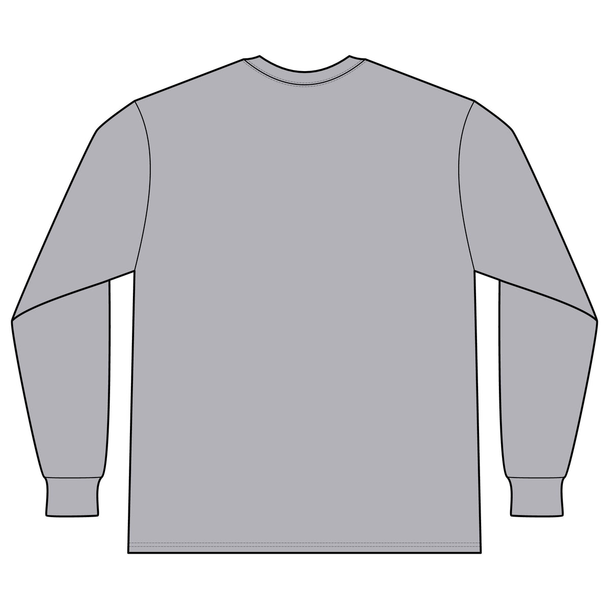 K Logo Long Sleeve Tee — Classic College Mock Turtleneck Shirt