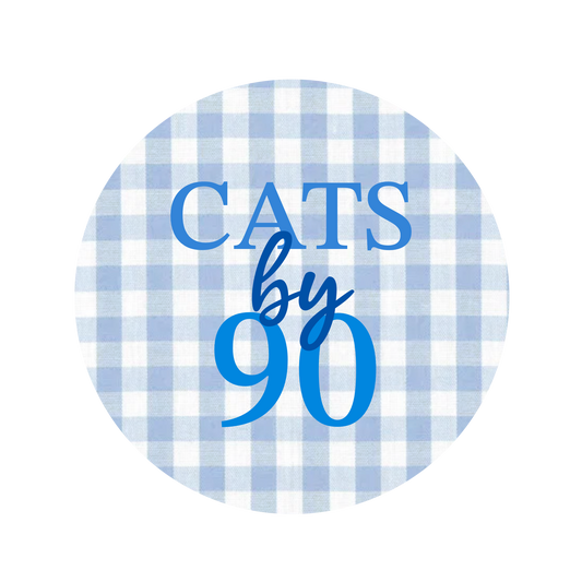 Gingham Cats By 90 Button