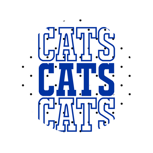 Polka Dot Cats Button