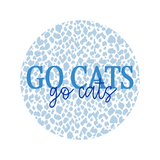 Blue Cheetah Button