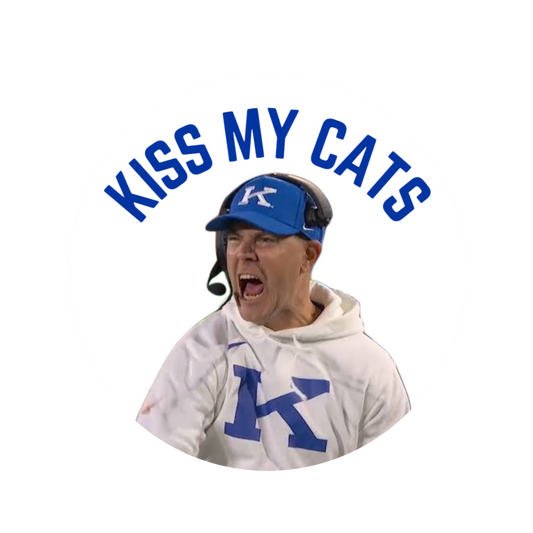 Kiss My Cats Button