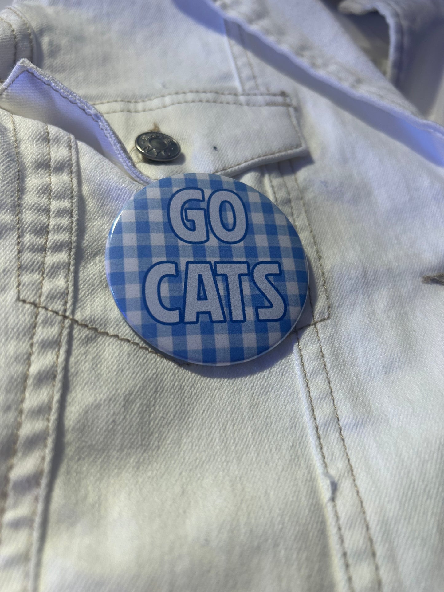 Gingam Go Mascot Gameday Button