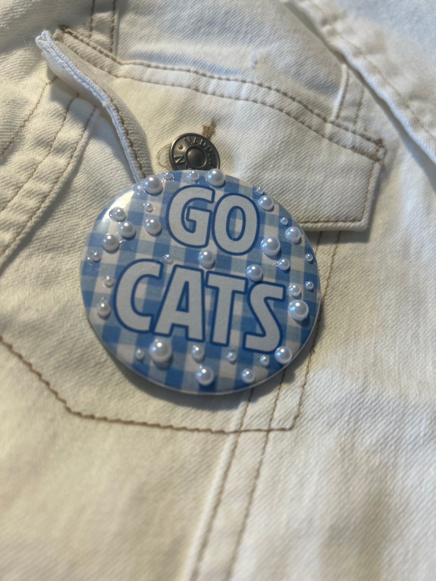 Gingam Go Mascot Gameday Button